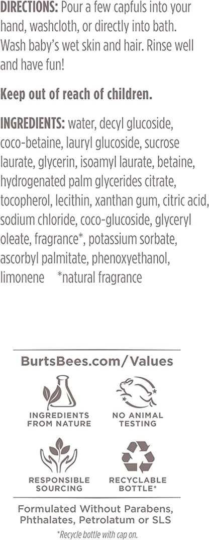 Burt's Bees 宝宝天然2合1沐浴洗发露－经典配方354.8ml