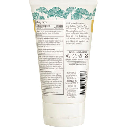 Burt's Bees Natural Acne Solutions Deep Cleansing Scrub 净・ 抗痘深层磨砂膏