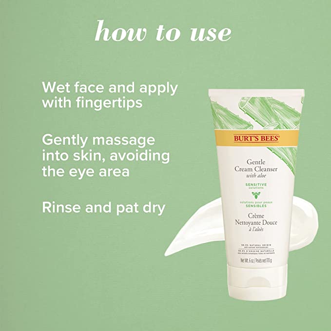 Burt's Bees Gentle Cream Cleanser with aloe 纯・米乳芦荟洁面霜
