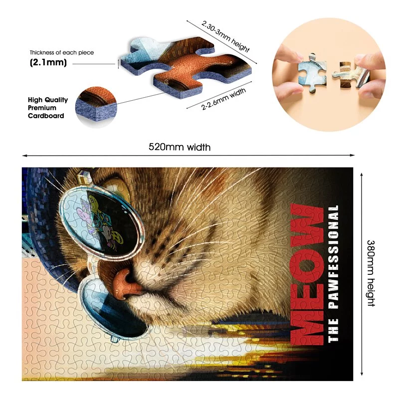 PUZZMATE -Animal Series- This meow is not too cold 500