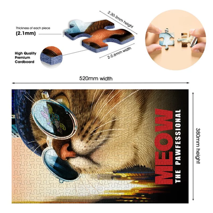PUZZMATE -Animal Series- This meow is not too cold 500