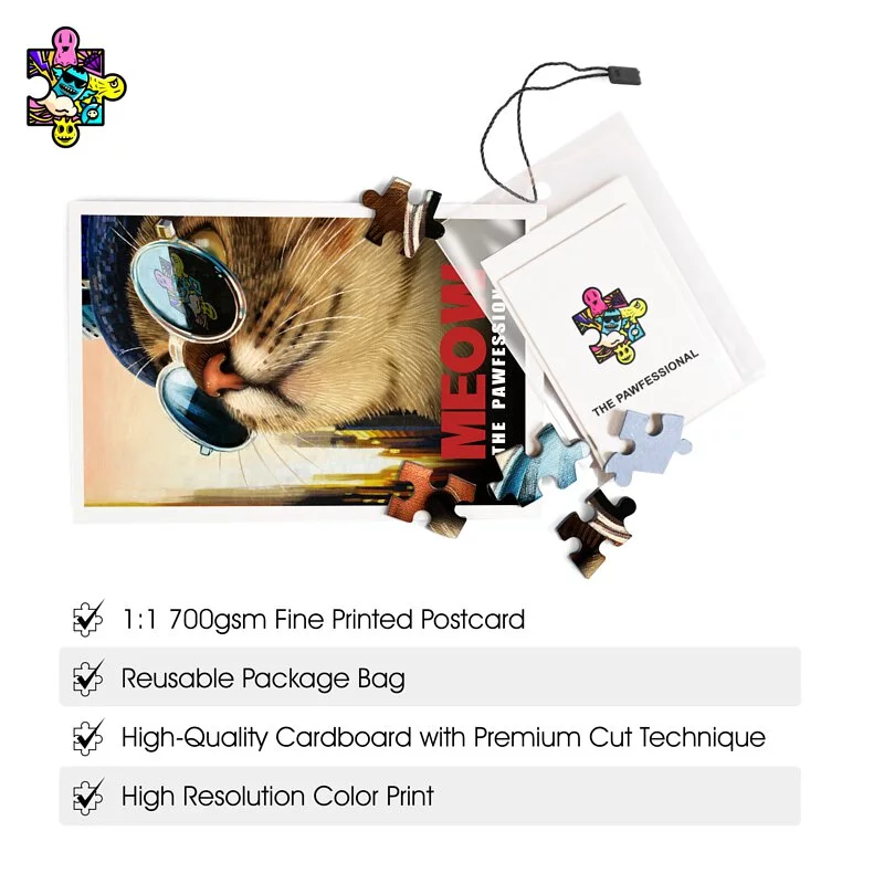 PUZZMATE -Animal Series- This meow is not too cold 500
