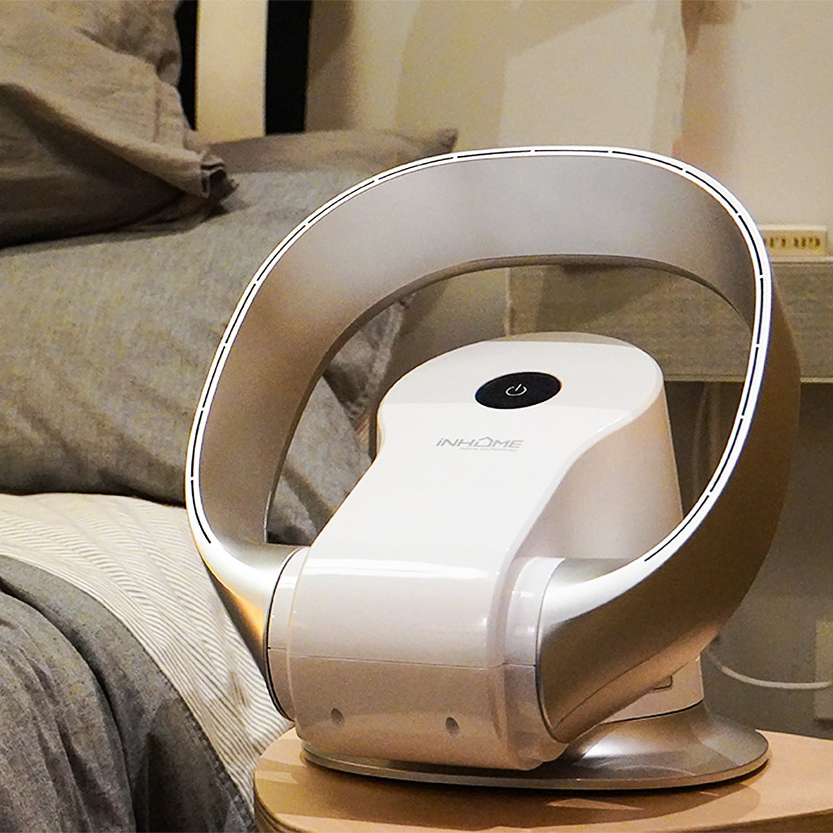 iNHOME - iNHome smart bladeless air circulation fan/stand/wall-mounted/WiFi smart control/touch panel control/pets/elderly/mini space/fan